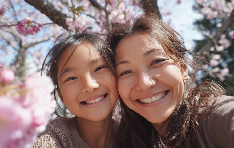 歯並びがキレイな親子